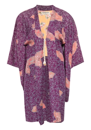 A.N.G.E.L.O. Vintage Cult 1970s floral-print kimono - Purple
