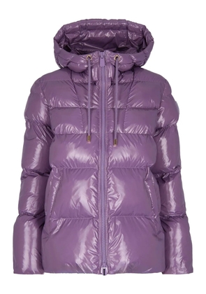 PINKO hooded puffer coat - Purple