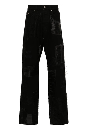 John Richmond slim-leg patchwork jeans - Black