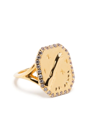 By Alona Cielo crystal-embellished ring - Gold