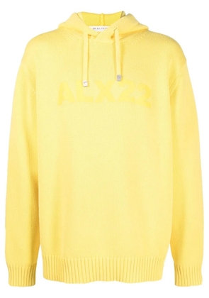 1017 ALYX 9SM logo-print knitted hoodie - Yellow