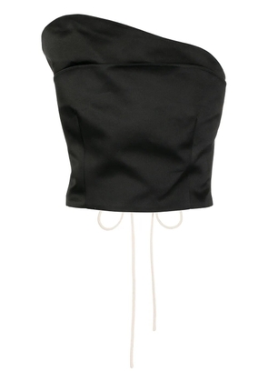 LITKOVSKA Petal asymmetric croset top - Black