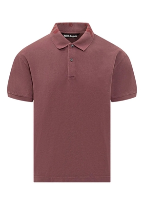 Palm Angels neck logo polo - Brown