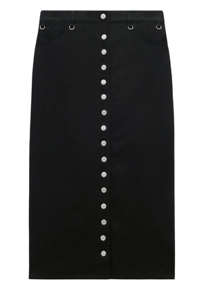 Courrèges Multiflex denim midi skirt - Black