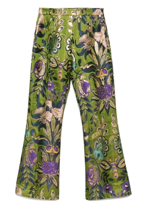 Valentino Garavani jacquard trousers - Green