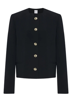 Rosetta Getty crew-neck gold-button jacket - Black