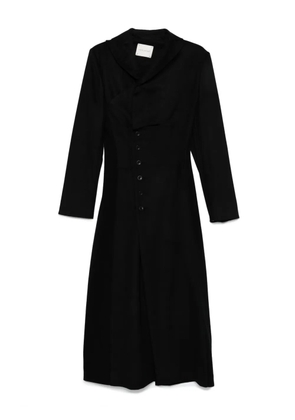 YEHUAFAN buttoned-up coat - Black