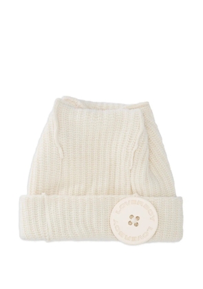 Charles Jeffrey Loverboy knitted beanie hat - Neutrals