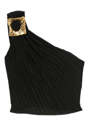Cult Gaia Moira pleated one-shoulder top - Black