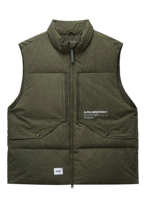Alpha Industries quilted pocket vest - Green