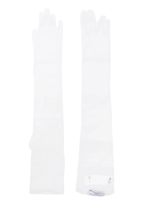 Ioana Ciolacu elbow-length gloves - White