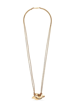 Ferragamo Double Gancini pendant necklace - Gold