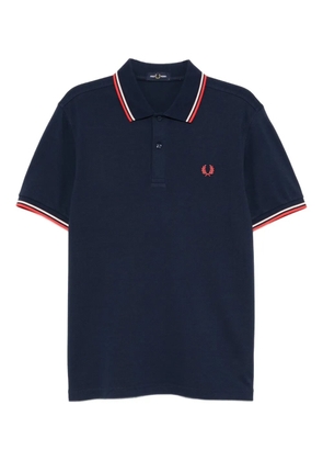 Fred Perry logo-embroidered polo shirt - Blue