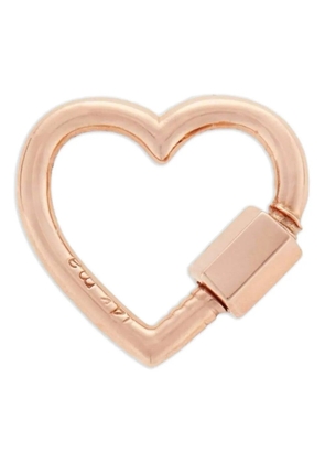 Marla Aaron 14K gold Baby Heartlock pendant - Pink