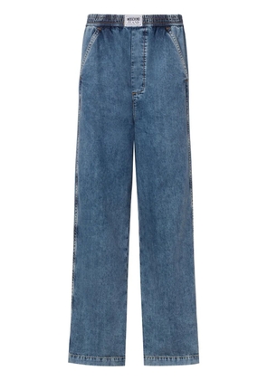 MOSCHINO JEANS high-rise wide-leg jeans - Blue