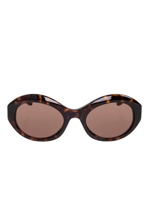 Balenciaga Eyewear oval frame sunglasses - Brown