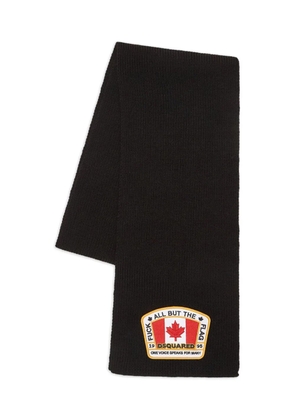 DSQUARED2 wool scarf - Black