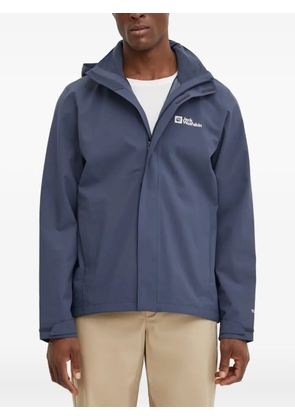 JACK WOLFSKIN Trailtime hooded zip-fastening performance jacket - Blue