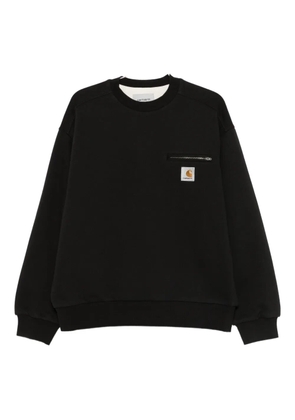 Carhartt WIP zip-pocket sweatshirt - Black