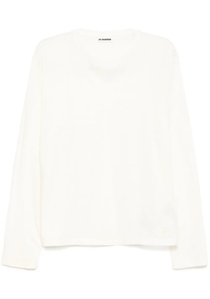 Jil Sander long-sleeved T-shirt + - White