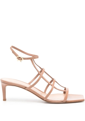 Gianvito Rossi Mondry 55mm leather sandals - Neutrals