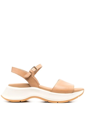 Hogan 60mm open-toe leather sandals - Neutrals