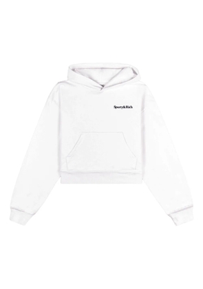 Sporty & Rich logo-print hoodie - White
