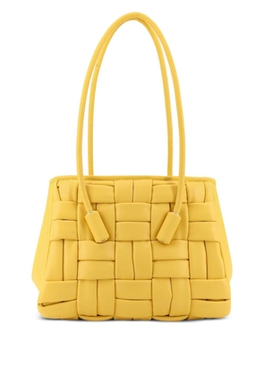 Themoirè Weaved Leila leather shoulder bag - Yellow