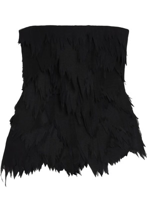 Gloria Coelho tulle top - Black