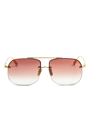 Linda Farrow square-frame sunglasses - Gold