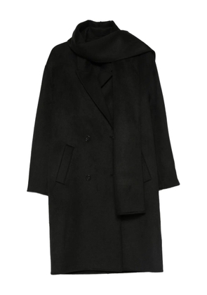 LIU JO double-breasted scarf coat - Black