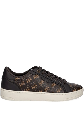 GUESS USA logo-print sneakers - Brown