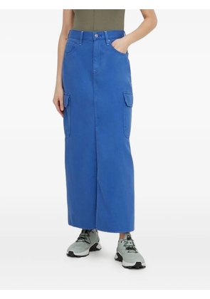 G-Star RAW logo-patch maxi skirt - Blue