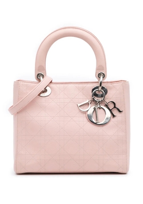 Christian Dior Pre-Owned 2004 Medium Calfskin Cannage Stitched Lady Dior satchel - Pink