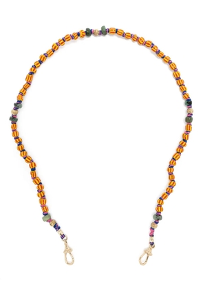 Marie Lichtenberg 9kt yellow gold Mauli Ghana beaded necklace