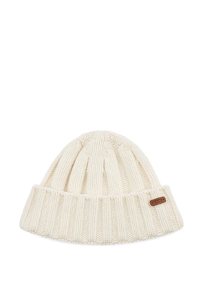 Tod's ribbed-knit beanie - White