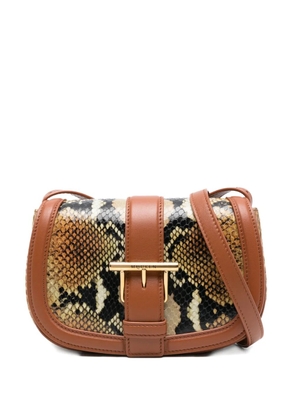 Alexander McQueen mini T-Bar leather cross body bag - Brown
