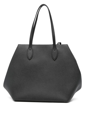 Valextra large Vivi leather tote bag - Black