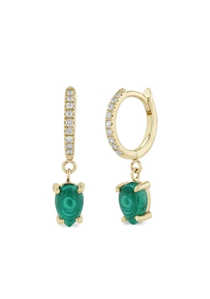 Zoë Chicco 14K yellow gold diamond and malachite earrings