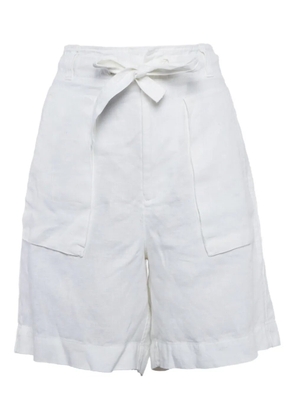 Polo Ralph Lauren Vintage tie-waist linen shorts - White