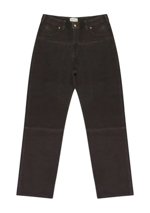 Aimé Leon Dore suede western trousers - Brown