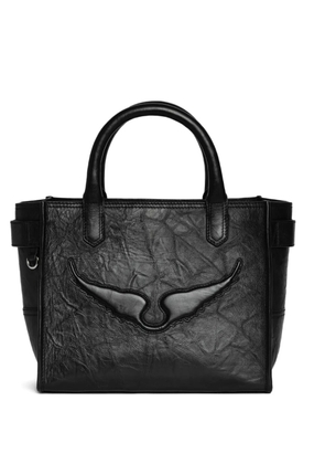 Zadig&Voltaire wings leather shoulder bag - Black