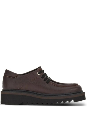 Ferragamo lace-up leather derby shoes - Brown