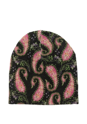 IN BED WITH YOU paisley beanie - Black