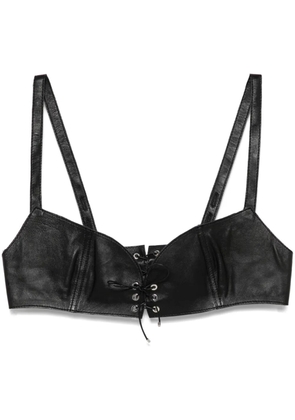 Ludovic de Saint Sernin Easy Cleavage crop top - Black