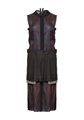 Maison Margiela layered sleeveless dress - Purple
