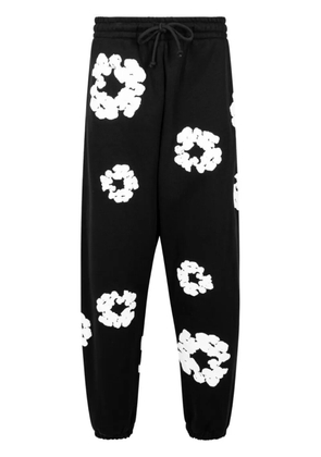 Denim Tears Cotton Wreath-print track pants - Black