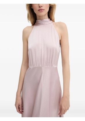SAMSOE SAMSOE halterneck midi party dress - Pink