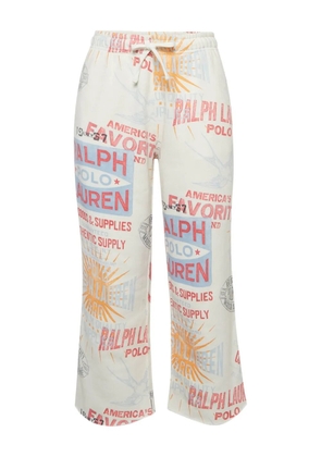 Polo Ralph Lauren Vintage pre-owned logo-print trousers - White