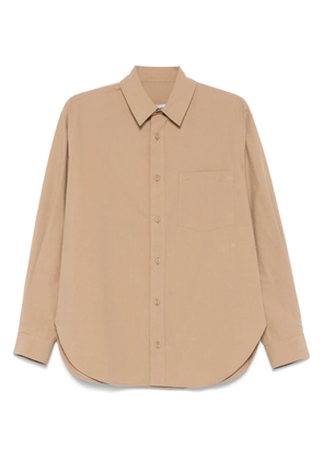 Matteau classic-pocket shirt - Brown
